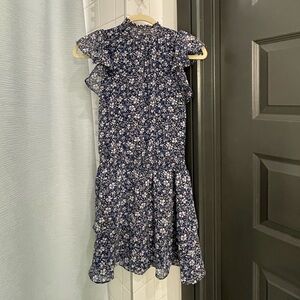 1. State floral sleeveless ruffled dress